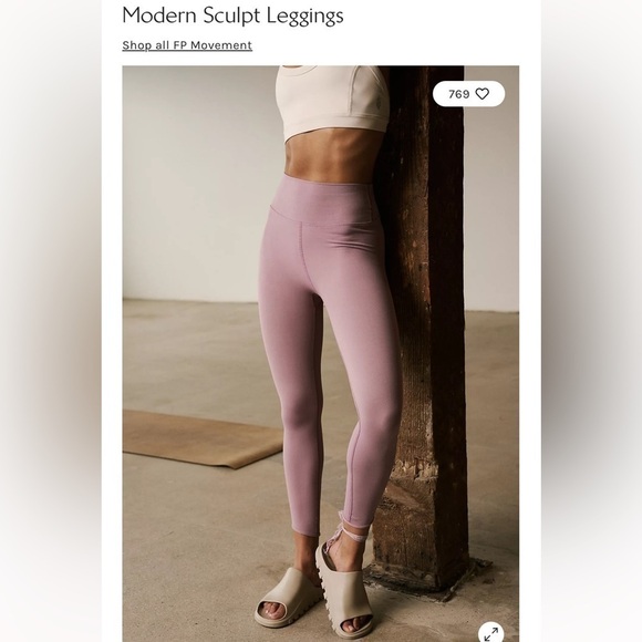 ❤️ Free People Modern Sculpt Leggings Size XS/S NWOT - Picture 2 of 4